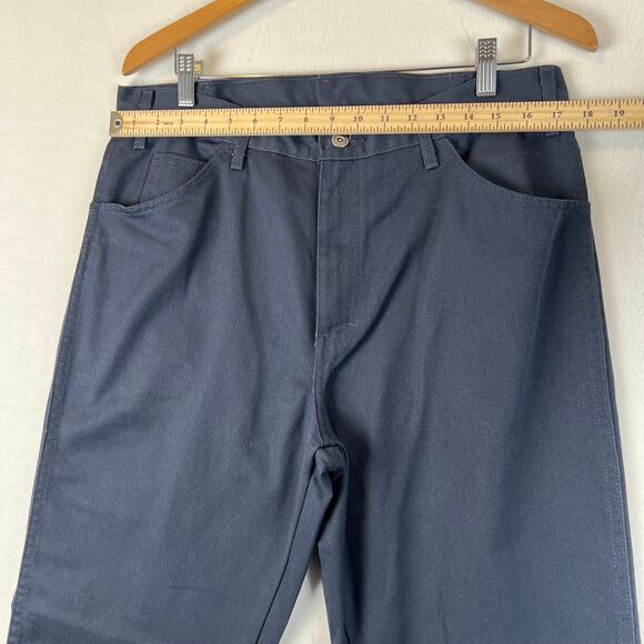 Dickies Pants Mens 36x32 Carpenter Utility‎ Workwear Navy Blue Painter - Picture 6 of 9